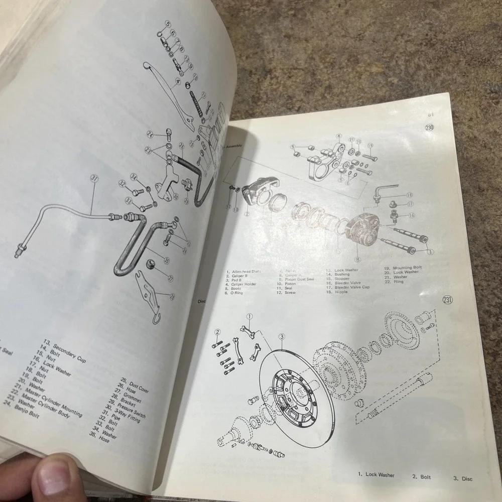 Vintage 1972 Kawasaki Motorcycle Shop Manual Z Series